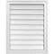 Ekena Millwork Vertical Surface Mount PVC Gable Vnt: Non-Functional, w/2"W x 1-1/2"H, Brickmould Frame, 22"W x 28"H GVPVE22X2802SN - alternate 1